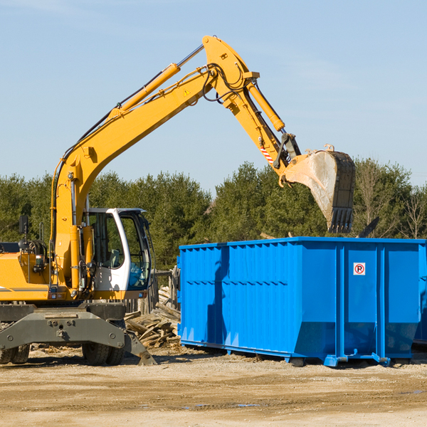 what happens if the residential dumpster is damaged or stolen during rental in Blanco